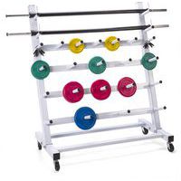 Support rangement mural 6 ou 10 barres olympiques musculation pas cher