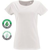 Tee-shirt personnalisable BLANC FEMININ 155 grs ORGANIC COTON BIO