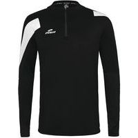 Sweat 1/2 zip action - Eldera - noir/blanc