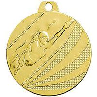 Médaille - natation - or - 40 mm