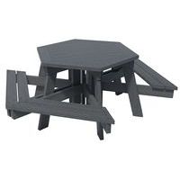 Table-bancs Gala PMR 2 fauteuils plastique recyclé Espace Urbain