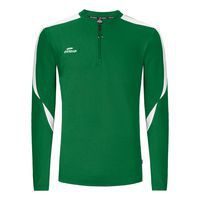 Sweat 1/2 zip compo Eldera vert/blanc