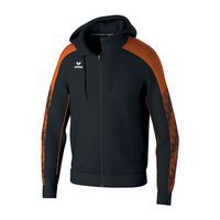 Veste d'entraînement EVO STAR enfant avec capuche - Noir/orange - Erima