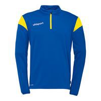 Sweat zippé 1/4 Squad 27 - Bleu/Jaune - Uhlsport