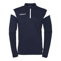Sweat zippé 1/4 Squad 27 - Bleu foncé/blanc - Uhlsport