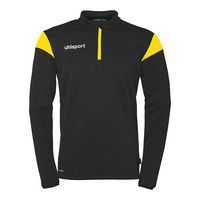Sweat zippé 1/4 Squad 27 - Noir/Jaune - Uhlsport