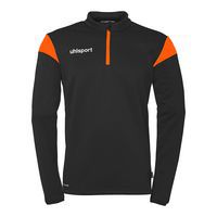 Sweat zippé 1/4 Squad 27 - Noir/orange - Uhlsport