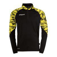 Veste zippé 1/4 Goal 25 - Noir/Jaune - Uhlsport