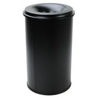 Poubelle antifeu Manutan, Capacité: 80 L, Ouverture: À fente, Matériau: Métal, Matériau: Acier