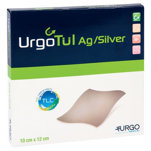 Lot de 16 pansements absorbants non adhésifs Urgotul AG boite-Urgo