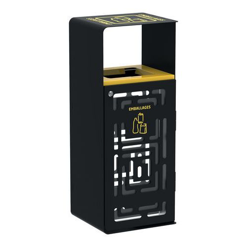Poubelle Artri anti nuisible 110 L tri emballage - acier anticorosion Rossignol Pro Poubelle Artri anti nuisible 110 L tri emballage - acier anticorosion Rossignol Pro