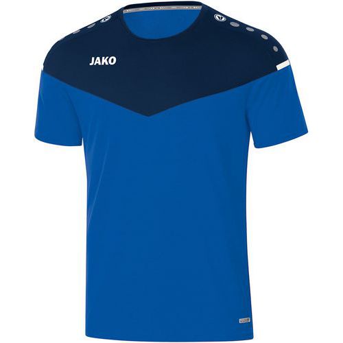 T-shirt de foot manches courtes enfant - Jako - Champ 2.0 Bleu/Bleu marine