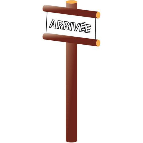 Panneau d'arrivée Panneau d'arrivée