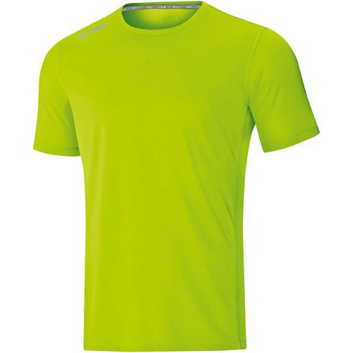 T-shirt running manches courtes enfant - Jako - Run 2.0 Vert fluo