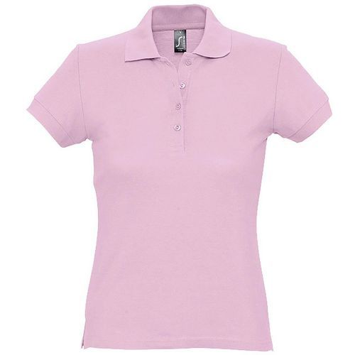 Polo personnalisable femme en coton ROSE