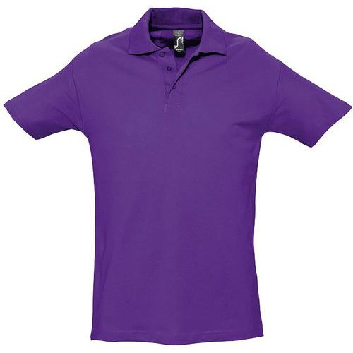 Polo personnalisable homme en coton VIOLETFONCE