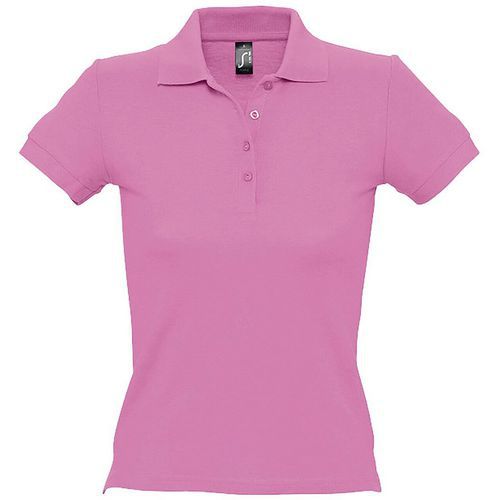 Polo personnalisable femme en coton ROSE ORCHIDÉE