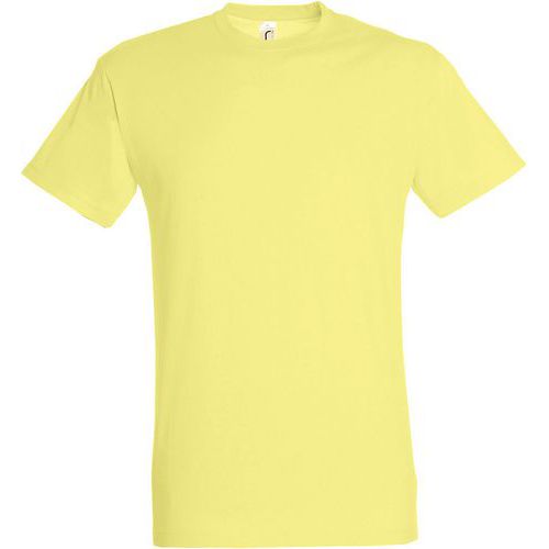 Tee-shirt personnalisable homme en coton JAUNE PÂLE