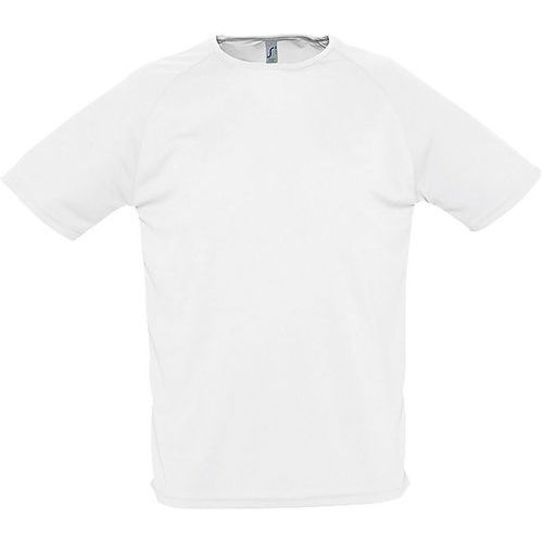 Tee-shirt personnalisable de sport homme en polyester BLANC