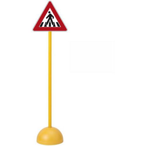 Panneau de signalisation routière - Attention passage pour piétons