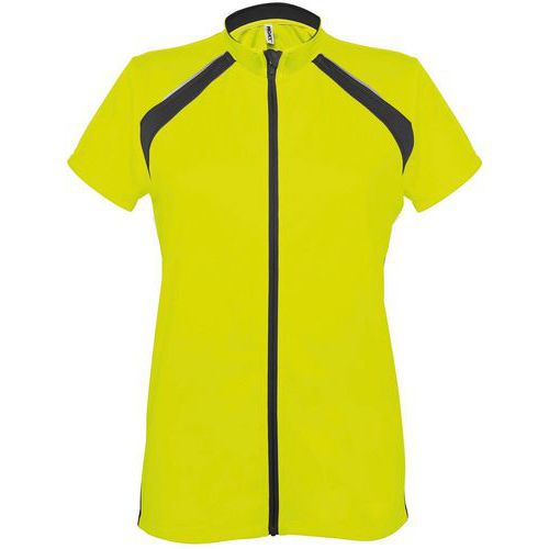 Maillot cyclisme enduro femme jaune