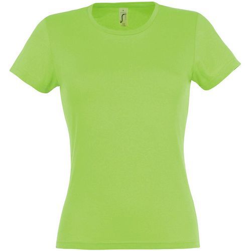Tee-shirt personnalisable classic femme vert pomme coton 150 g