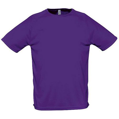 Tee-shirt personnalisable uni technic PES adulte violet