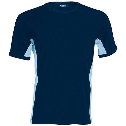 T-shirt bicolore Equipe marine ciel