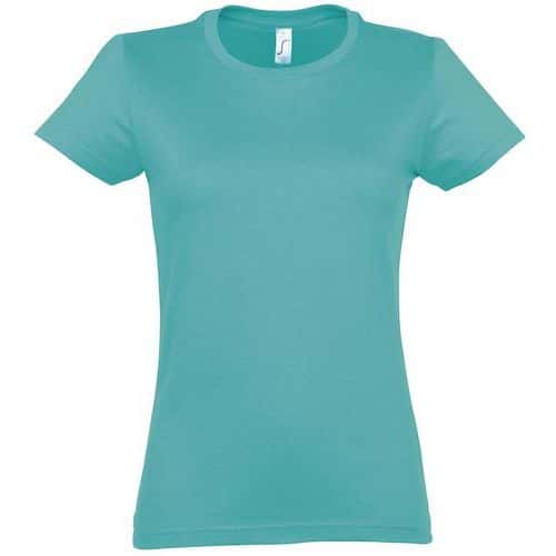 Tee-shirt personnalisable Active 190 g femme bleu atoll