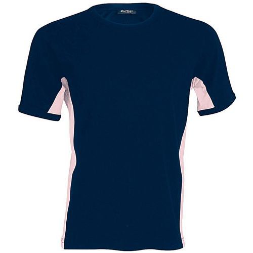 T-shirt bicolore Equipe marine rose