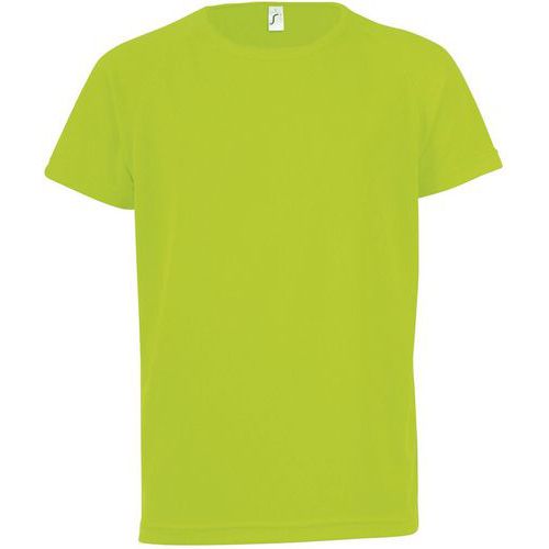 Tee-shirt personnalisable technic PES vertFluo