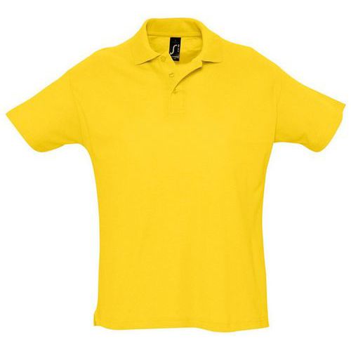 Polo personnalisable piqué Summer enfant jaune