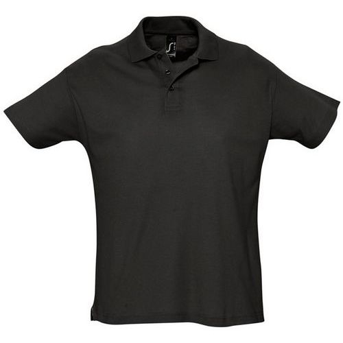 Polo personnalisable piqué Summer adulte noir