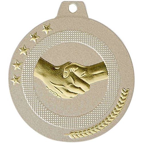 Médaille amitié sable et or - highlight - 50mm