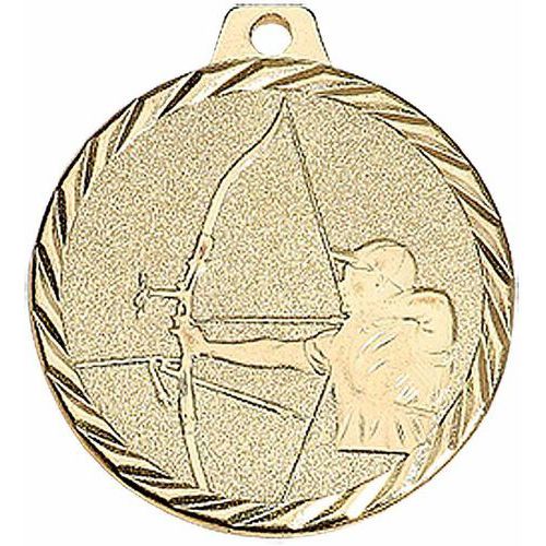 Médaille tir à l'arc or - 50mm