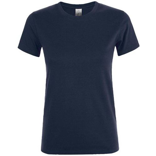 Tee-shirt personnalisable femme col rond en coton FRENCH MARINE
