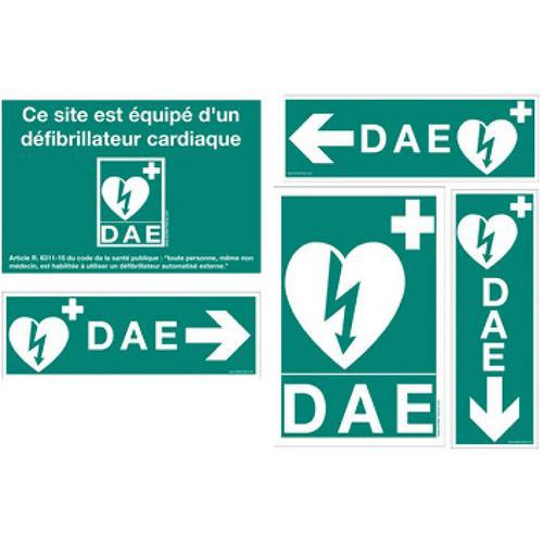 Panneaux de signalisation pour défibrillateur cardiaque Schiller Panneaux de signalisation pour défibrillateur cardiaque Schiller