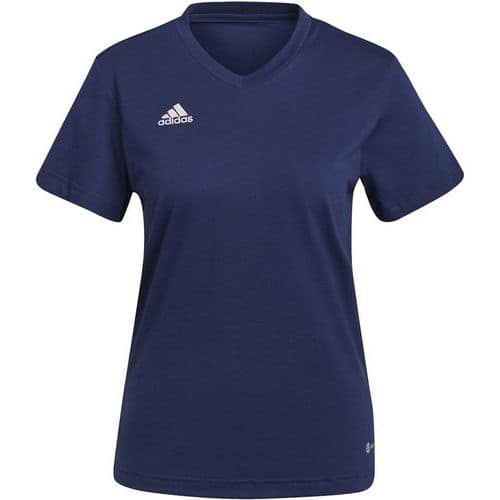 Tee-shirt femme - adidas - entrada 22 bleu marine
