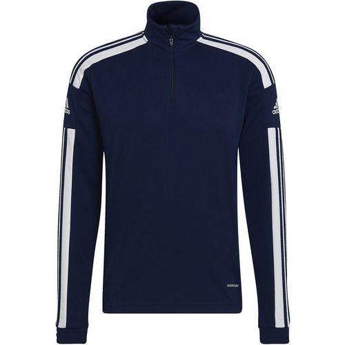 Sweat demi-zip - adidas - squadra 21 bleu marine/blanc