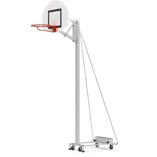 Panier de basket mobile à hauteur réglable