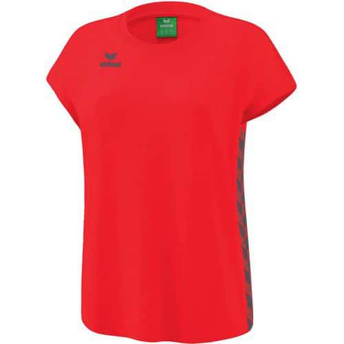 T-shirt femme - Erima - Essential Team rouge/grey