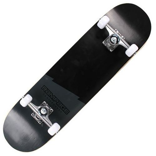 Skateboard - rampage - uni noir - 8'