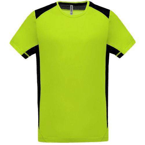 T-shirt Bicolore Unity PES Vert/Gris Foncé Tech