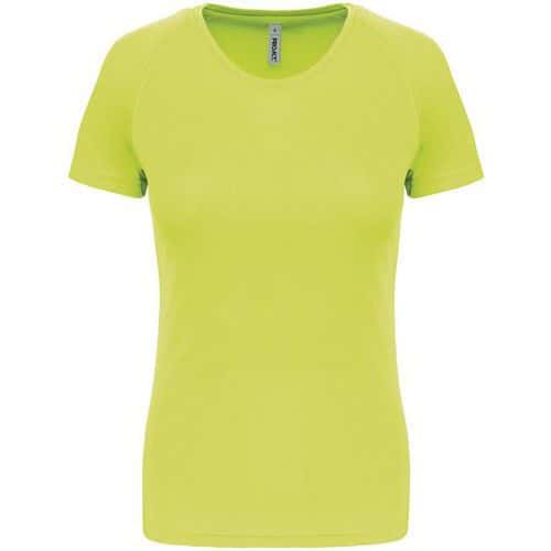 Tee shirt de sport femme - ProAct - jaune fluo