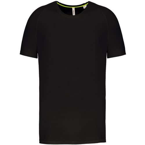 Tee shirt de sport recyclé homme - ProAct - noir