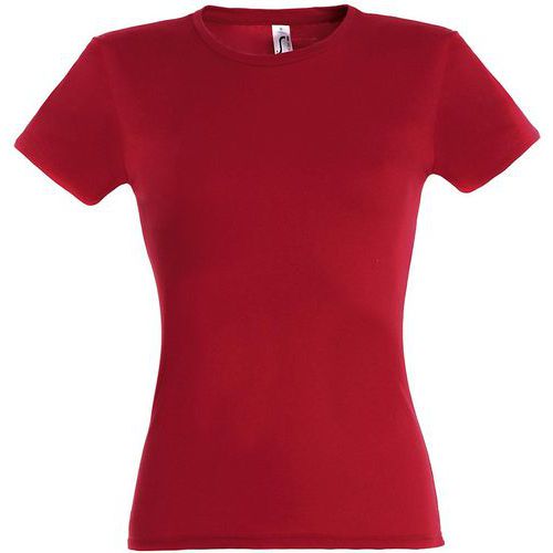 Tee-shirt personnalisable classic femme rouge coton 150 g