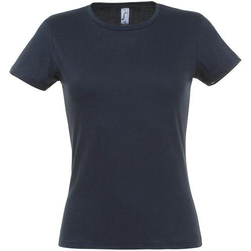 Tee-shirt personnalisable classic femme marine coton 150 g