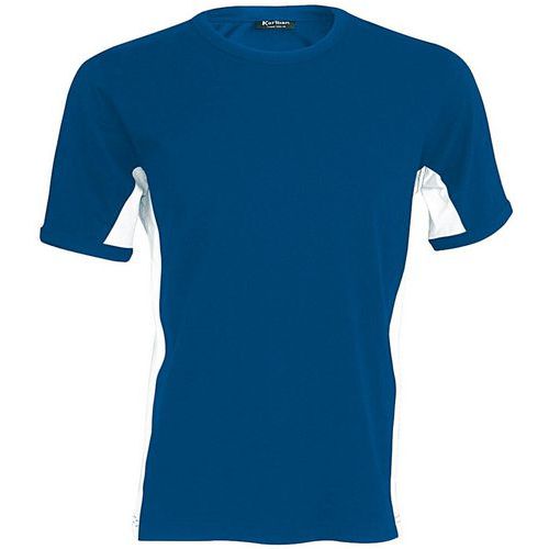 T-shirt bicolore Equipe bleu royal blanc