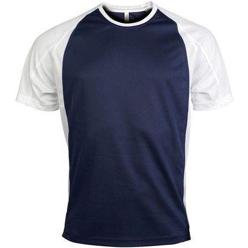 T-Shirt Bicolore PES Marine/Blanc
