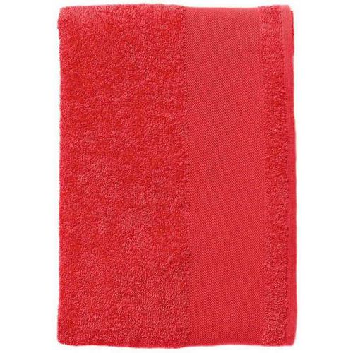 Serviette coton éponge 30x50 cm rouge